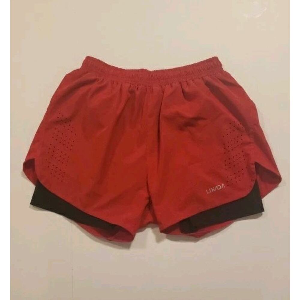Lixada Men's 2in1 Running Shorts XL Quick Drying Breathable Active Training T9V7